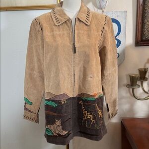 Vintage Quacker Factory Animal Motif Coat